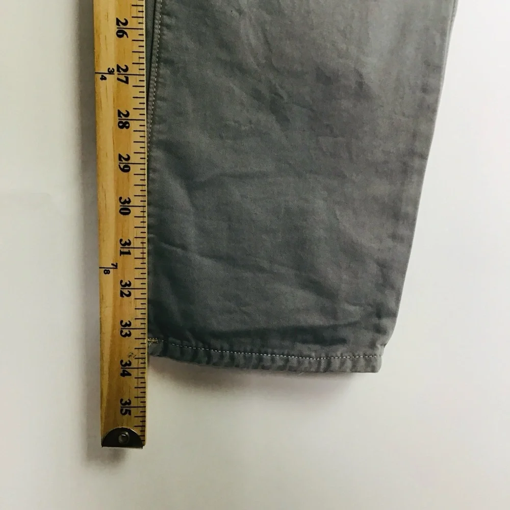 True Religion Rocco Tailored Overdye Twill Jeans Pants Gray Button Fly 33